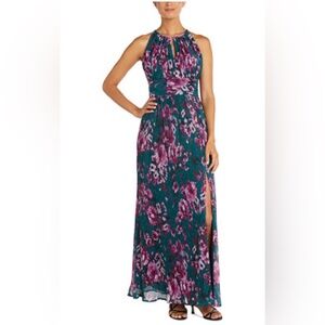 NWT R&M Richard floral long Dress 18W